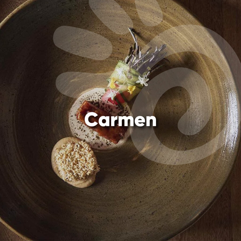 Restaurante Carmen Medellín, cocina fusión.