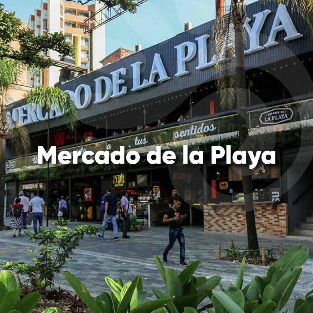 Mercado de la Playa Medellín, mercado gastronómico juvenil.