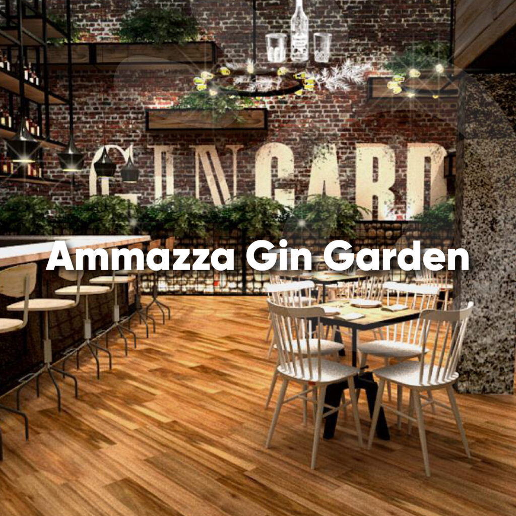 Ammazza Gin Garden Medellín, cocteles y gastronomía.